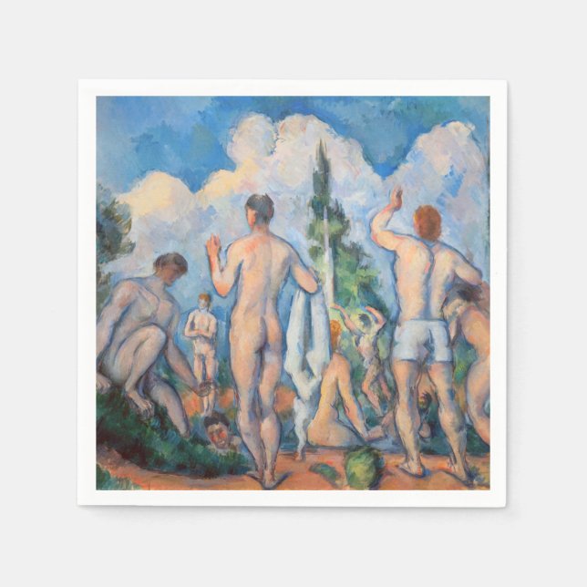 Paul Cezanne - Badande Pappersservett (Framsidan)