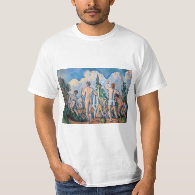 Paul Cezanne - Badande T Shirt (Framsida)