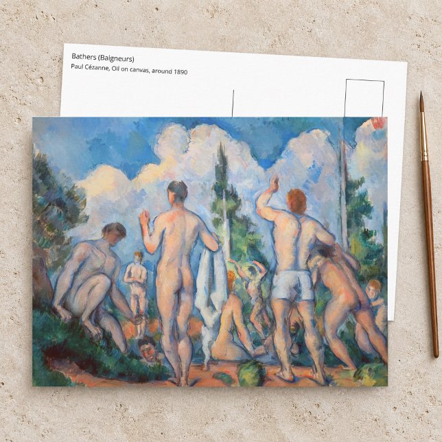 Paul Cezanne - Badande Vykort (Skapare uppladdad)