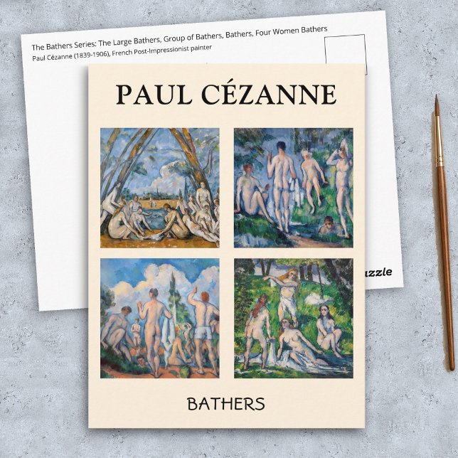 Paul Cezanne - Badare Masterpieces Urval Vykort (Skapare uppladdad)