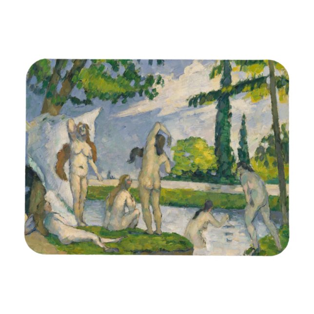Paul Cezanne | Badmödrar Magnet (Horisontell)