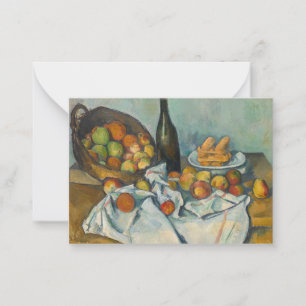 Paul Cezanne - Basket i äpplen Anteckningskort