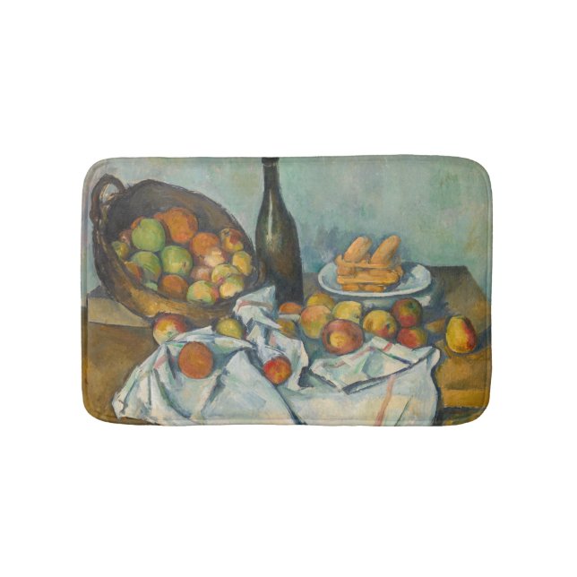 Paul Cezanne - Basket i äpplen Badrumsmatta (Framsidan)