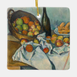 Paul Cezanne - Basket i äpplen Julgransprydnad Keramik