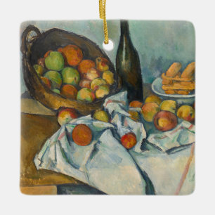 Paul Cezanne - Basket i äpplen Julgransprydnad Keramik