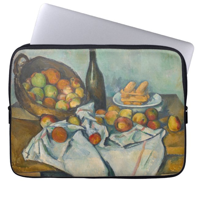 Paul Cezanne - Basket i äpplen Laptop Fodral (Framsidan)