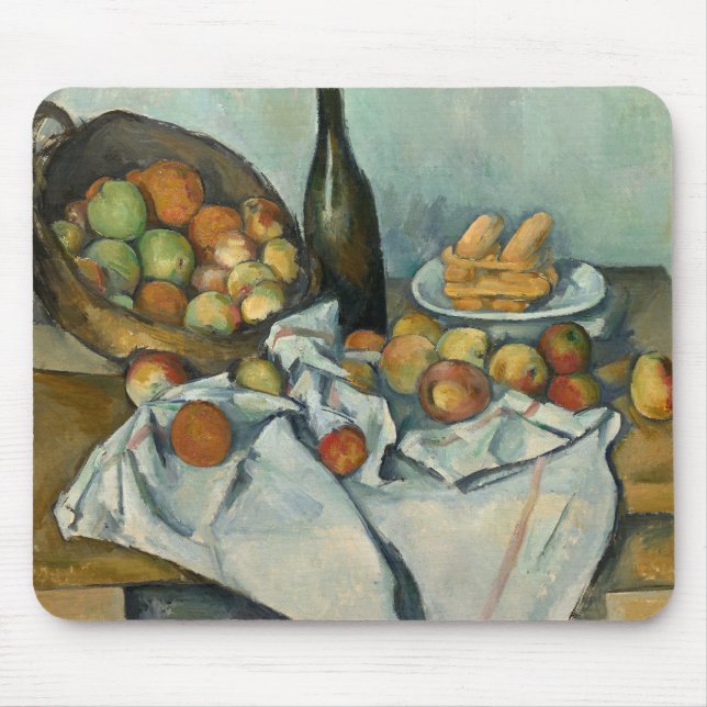 Paul Cezanne - Basket i äpplen Musmatta (Framsidan)