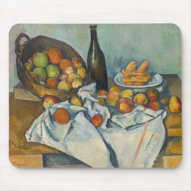 Paul Cezanne - Basket i äpplen Musmatta (Framsidan)