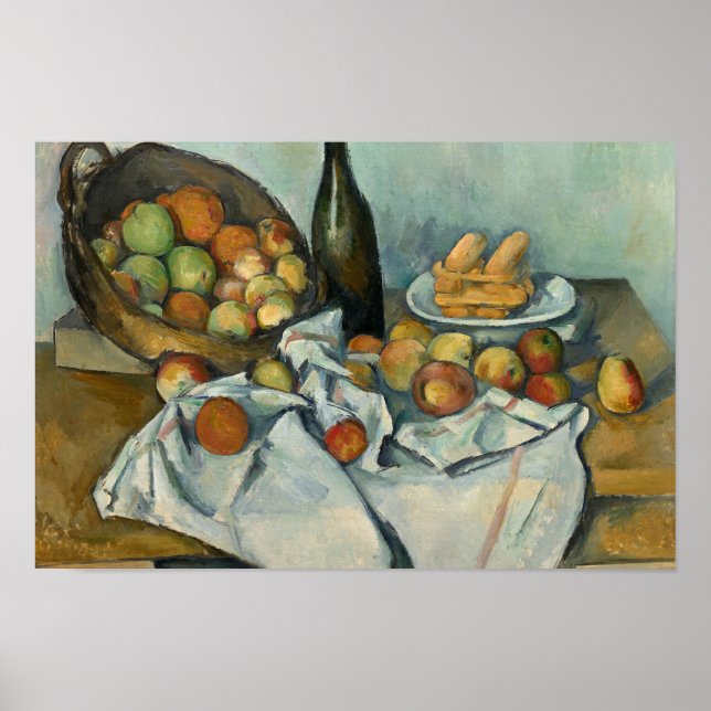 Paul Cezanne - Basket i äpplen Poster (Framsidan)