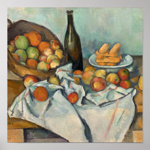 Paul Cezanne - Basket i äpplen Poster