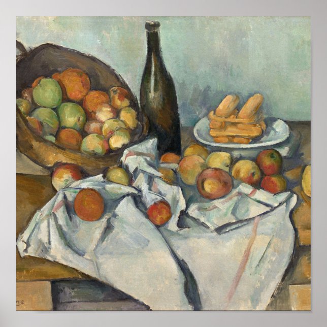 Paul Cezanne - Basket i äpplen Poster (Framsidan)