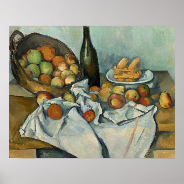 Paul Cezanne - Basket i äpplen Poster (Framsidan)