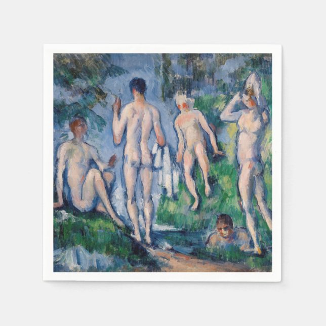 Paul Cezanne - Bathers-gruppen Pappersservett (Framsidan)