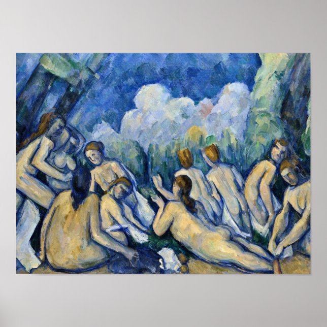 Paul Cezanne - Bathers (Les Grandes Baigneuses) Poster (Framsidan)