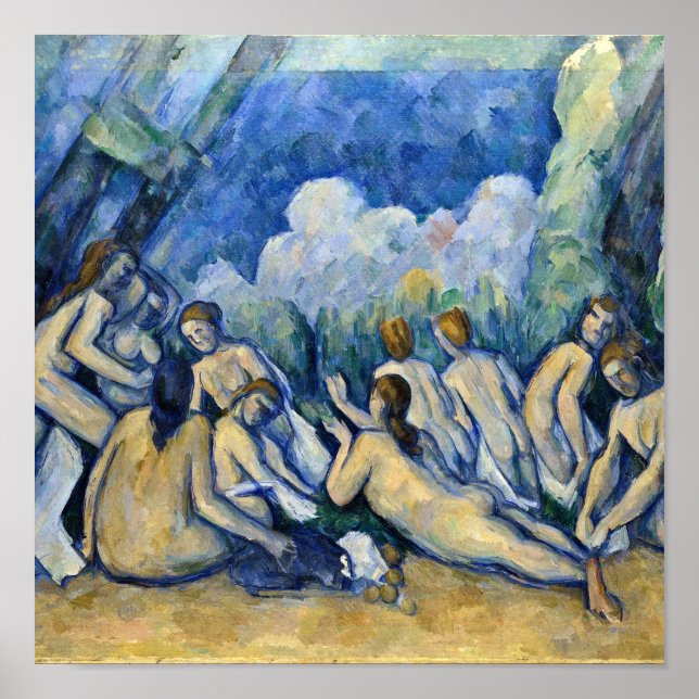 Paul Cezanne - Bathers (Les Grandes Baigneuses) Poster (Framsidan)