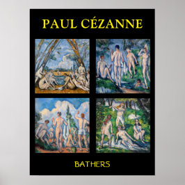 Paul Cezanne - Bathers mästerverk Selection Poster