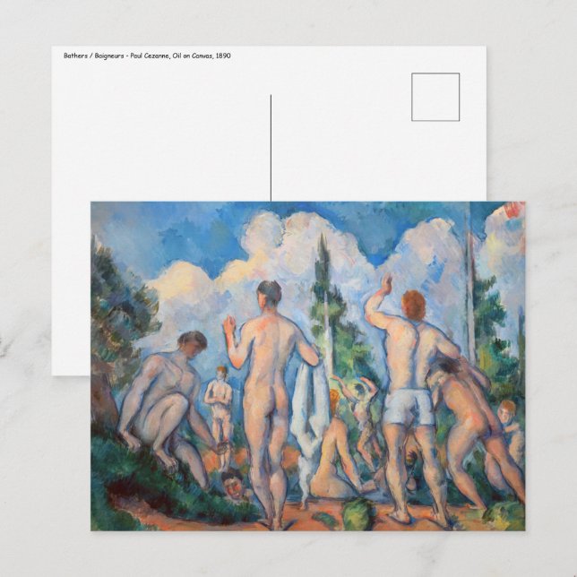 Paul Cezanne - Bathers Vykort (Fram/baksida)