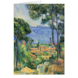 Paul Cezanne- beskådar av L'Estaque och Hälsningskort