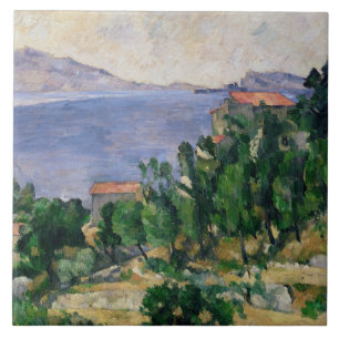 Paul Cezanne beskådar av monteringen Kakelplatta