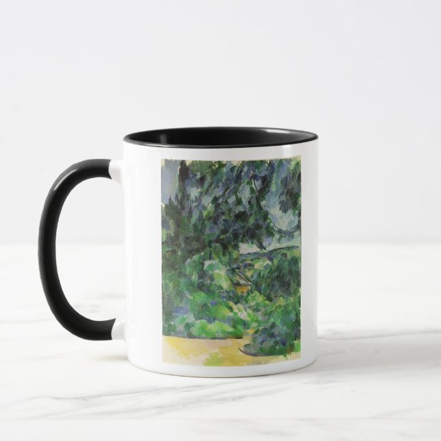 Paul Cezanne | blått landskap, c.1903 Mugg (Vänster)