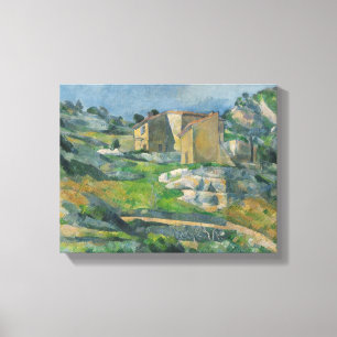 Paul Cezanne Bostäder i Provence: Riaux V Canvastryck