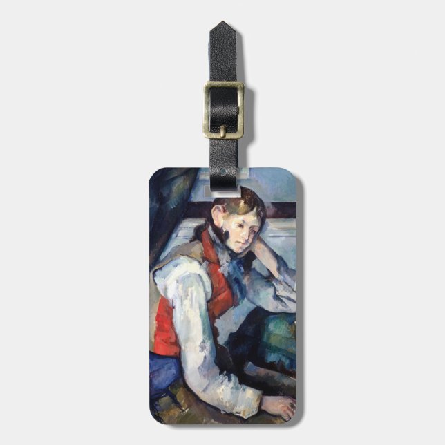 Paul Cezanne - Boy i Red Vest Bagagebricka (Vertikal Framsida)