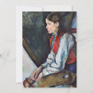 Paul Cezanne - Boy i Red Vest Inbjudningar