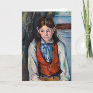 Paul Cezanne - Boy i Red Vest Kort