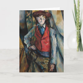 Paul Cezanne - Boy i Red Vest Kort