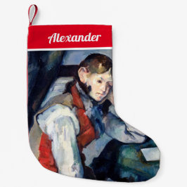 Paul Cezanne - Boy i Red Vest Liten Julstrumpa