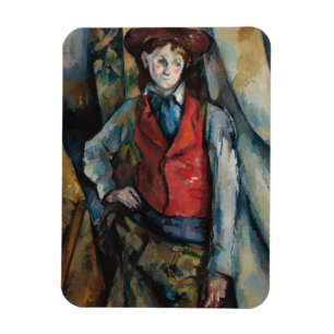 Paul Cezanne - Boy i Red Vest Magnet