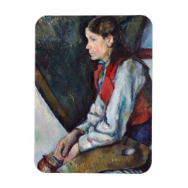 Paul Cezanne - Boy i Red Vest Magnet