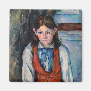Paul Cezanne - Boy i Red Vest Magnet