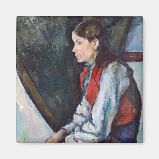 Paul Cezanne - Boy i Red Vest Magnet (Framsidan)