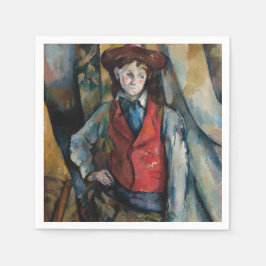 Paul Cezanne - Boy i Red Vest Pappersservett