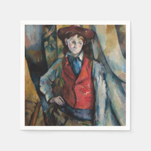 Paul Cezanne - Boy i Red Vest Pappersservett