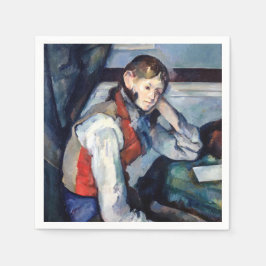 Paul Cezanne - Boy i Red Vest Pappersservett