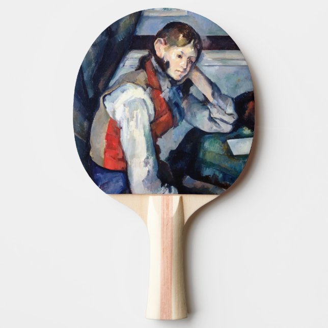Paul Cezanne - Boy i Red Vest Pingisracket (Framsidan)