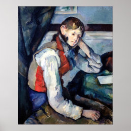 Paul Cezanne - Boy i Red Vest Poster
