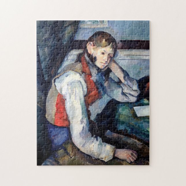 Paul Cezanne - Boy i Red Vest Pussel (Vertikal)