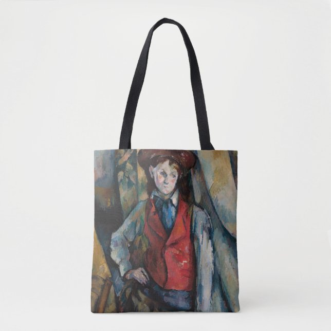 Paul Cezanne - Boy i Red Vest Tygkasse (Framsida)