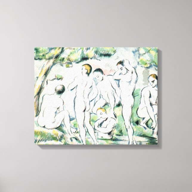 Paul Cezanne | Bröder, liten platta Canvastryck (Framsida)
