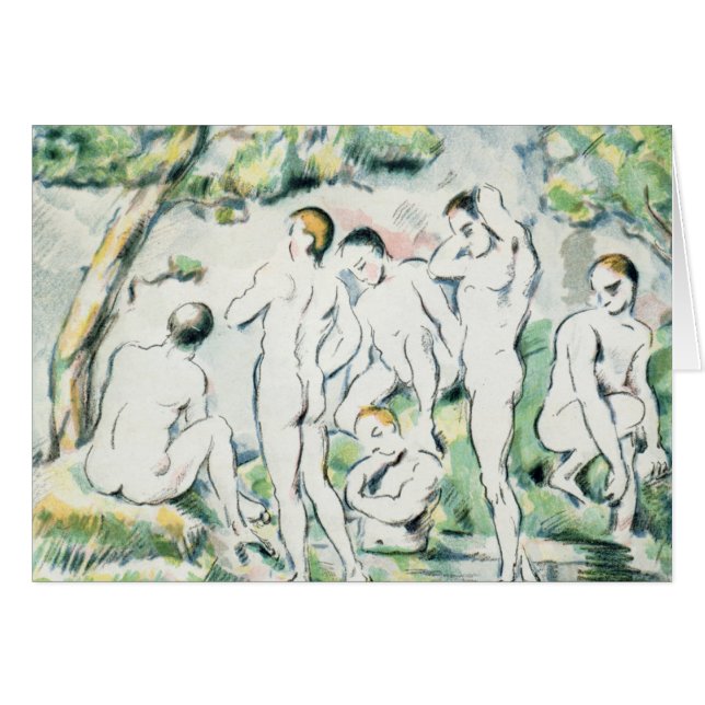 Paul Cezanne | Bröder, liten platta Hälsningskort (Framsidan Horizontal)
