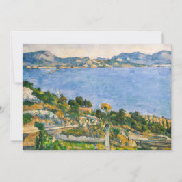 Paul Cezanne - Bukt i Marseille från Estaque Inbjudningar