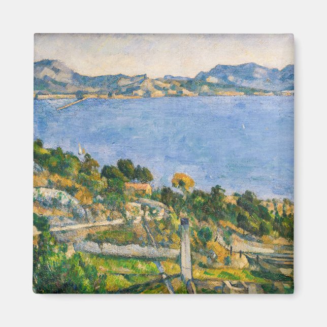 Paul Cezanne - Bukt i Marseille från Estaque Magnet (Framsidan)