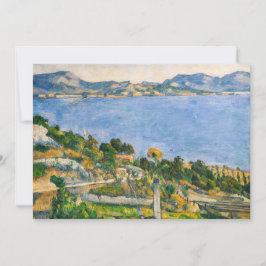 Paul Cezanne - Bukt i Marseille från Estaque Tack Kort
