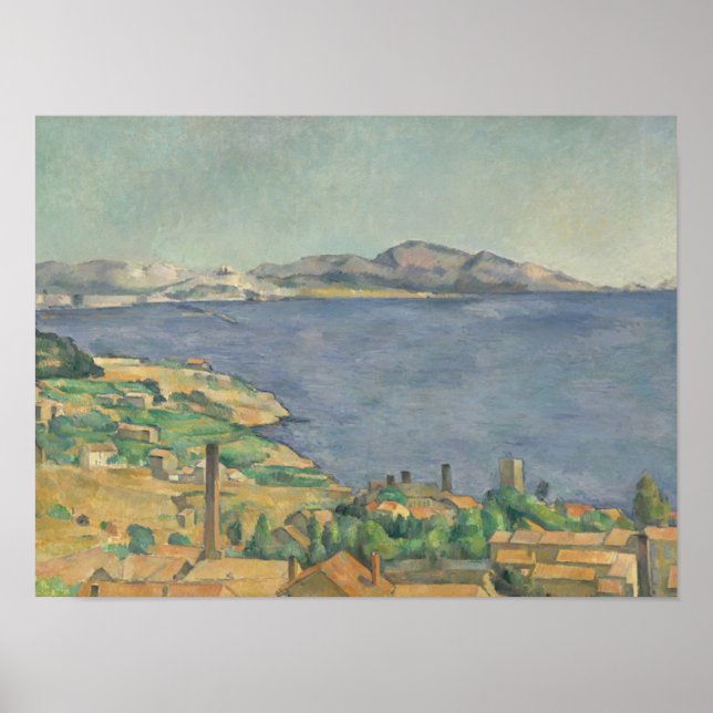 Paul Cezanne | Bukt i Marseilles Seen från L' Poster (Framsidan)