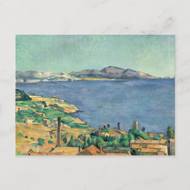 Paul Cezanne - Bukt i Marseilles Vykort (Framsida)