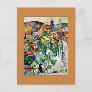Paul Cezanne - byn Gardanne Postcard Vykort