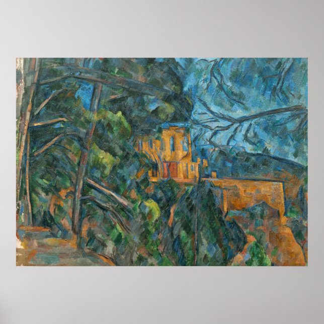 Paul Cezanne | Chateau Noir, 1900-04 (olja på canv Poster (Framsidan)